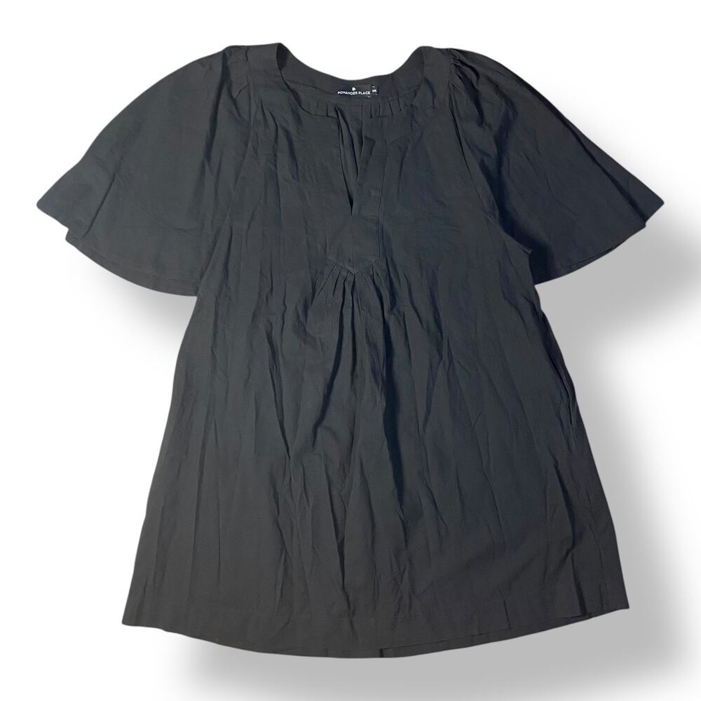 Tuckernuck‎ Pomander Place Black Finley Flutter Sleeve Dres Size XXXL Preppy